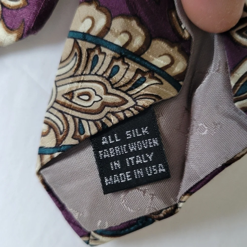 Christian Dior Vintage Floral Print Tie.